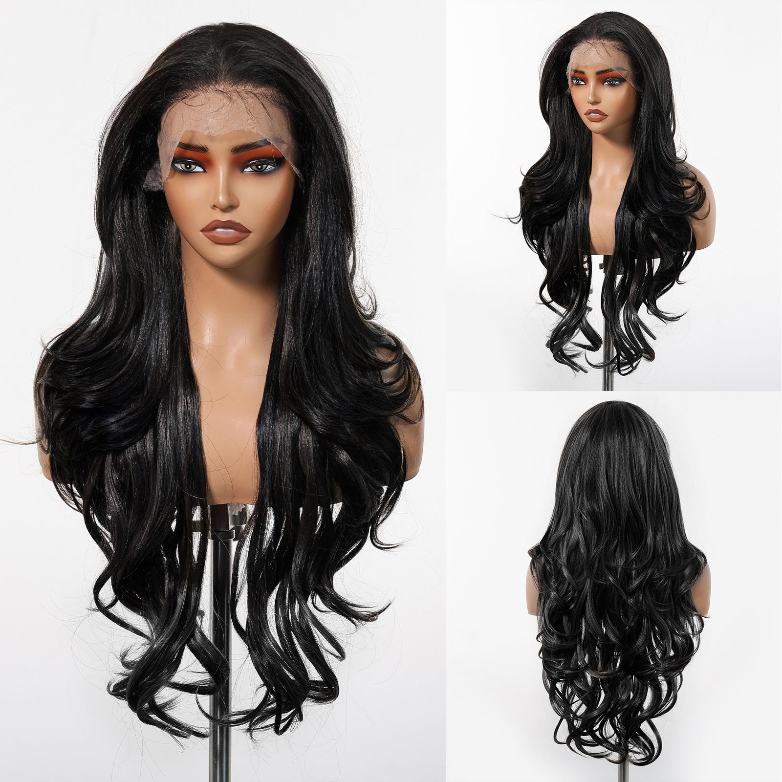 13x6 Long Curly Lace Front Wig – Japanese Silk