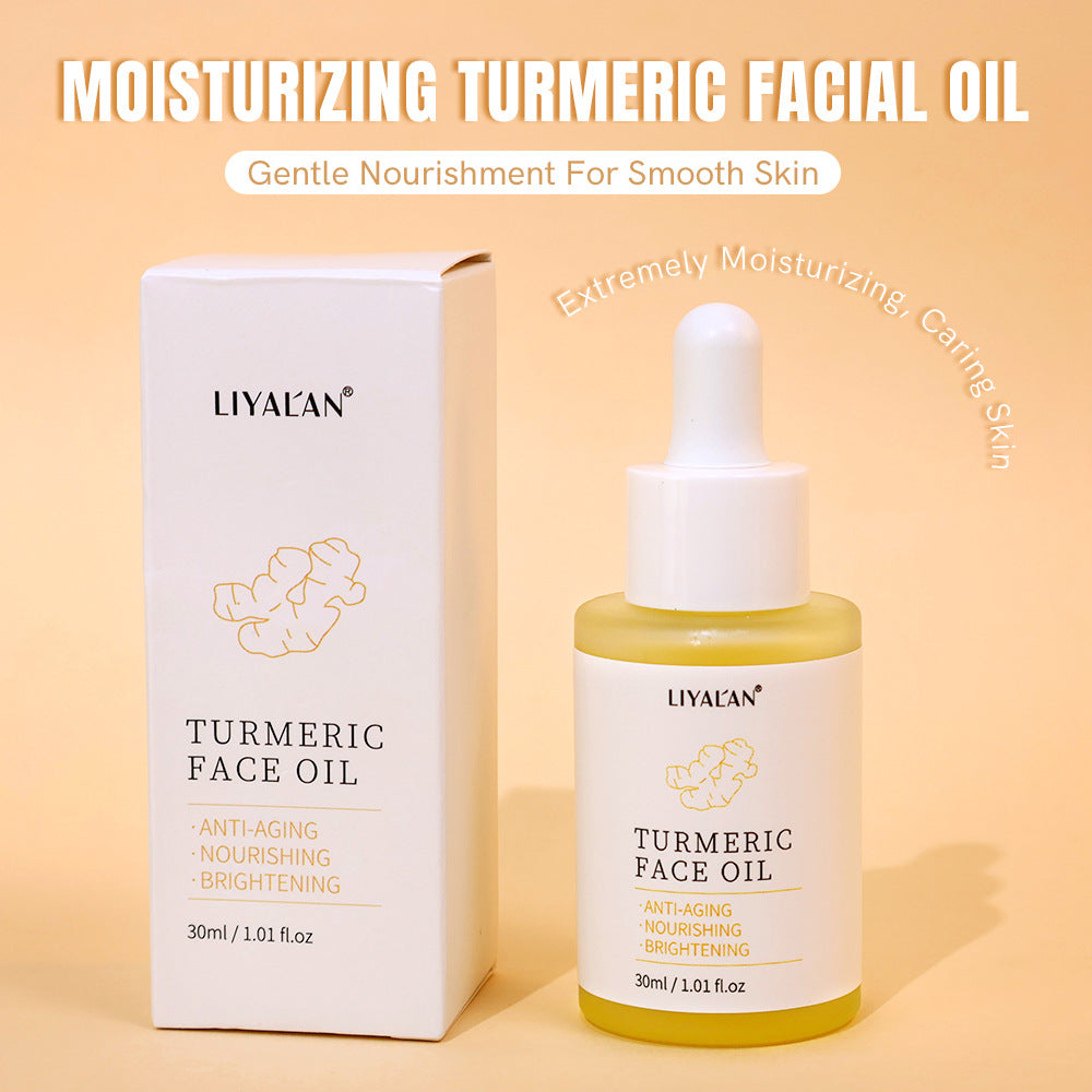 Liyalan Turmeric Glow Facial Oil – Anti-Aging & Brightening Serum with Jojoba & Vitamin E