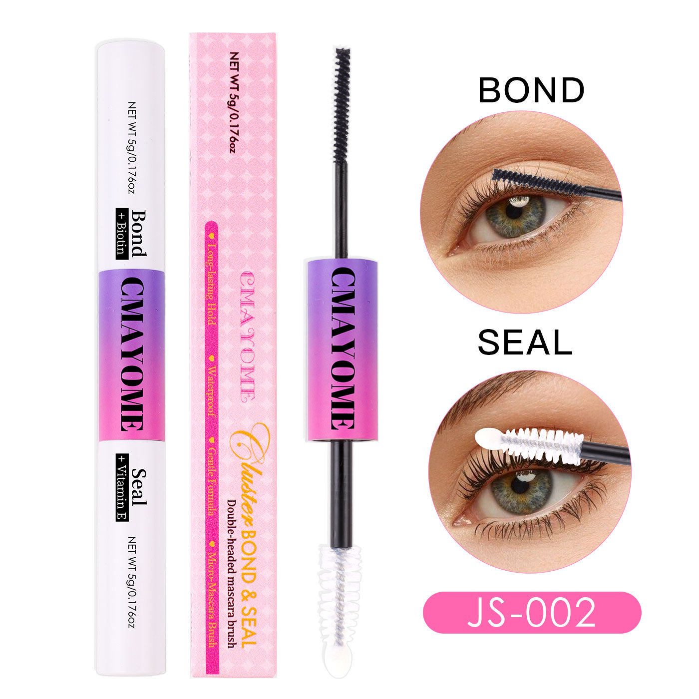 DIY Cluster Lash Extension Kit – D Curl Individual Lashes with Adhesive & Tools